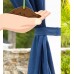 Outdoor Woven Grasscloth Single Curtain Panel with Grommet Top, 54''W x 108''L   
